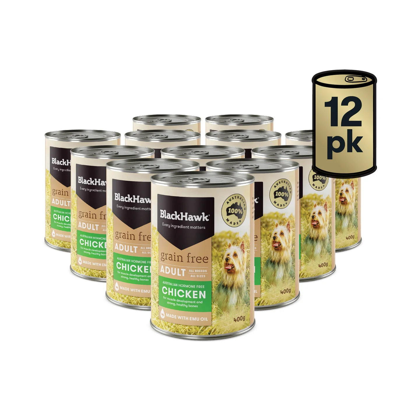 Blackhawk GRAINFREE Chicken Dog 12 x 400g