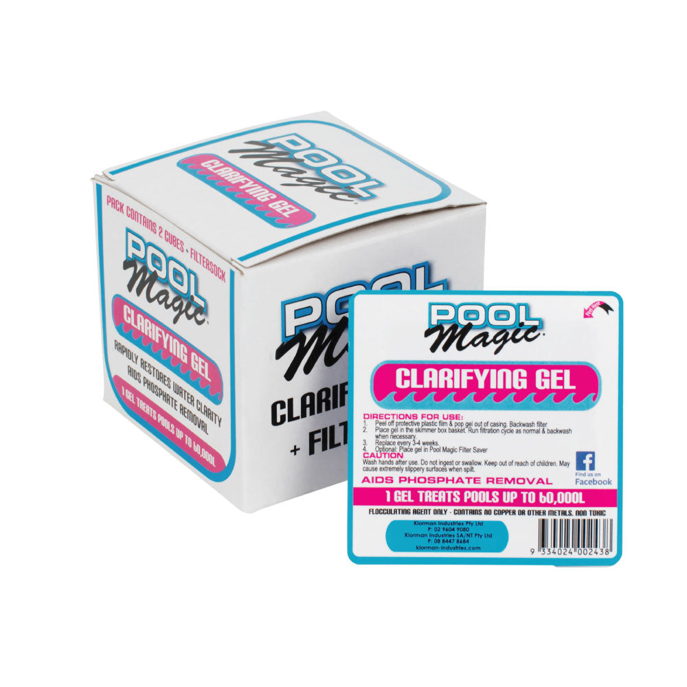 Pool Magic Clarifying gel cube plus Filtersock