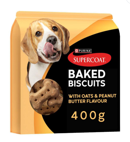 Supercoat baked treats Peanut Butter & Oats 400g