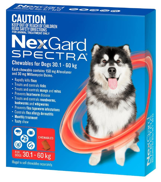 Nexgard Spectra 30.1-60kg x 1 Tablet