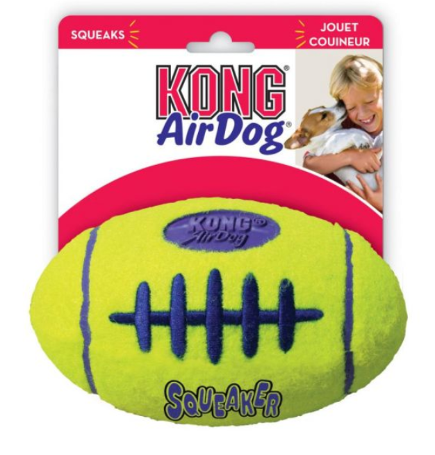 Kong airdog squeaker football med