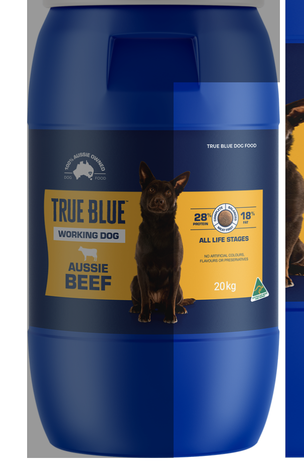 True blue 20kg barrel