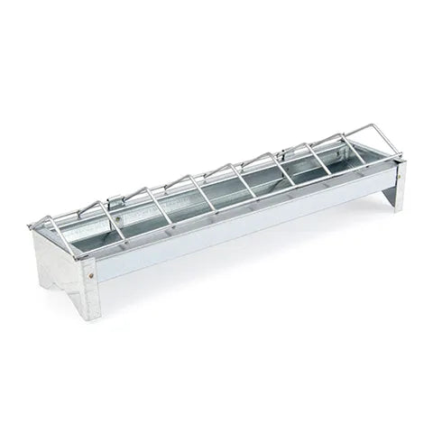 Galvanised Feed Trough Chicks 30cm