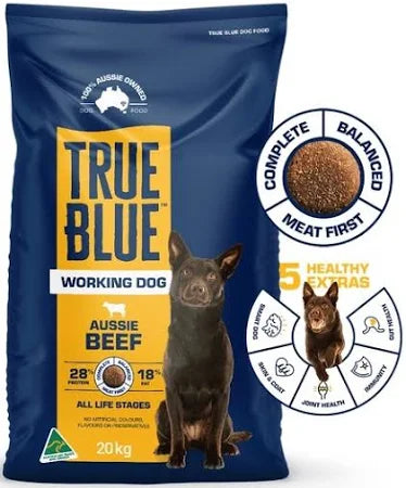 True blue working dog Beef 20kg BAG