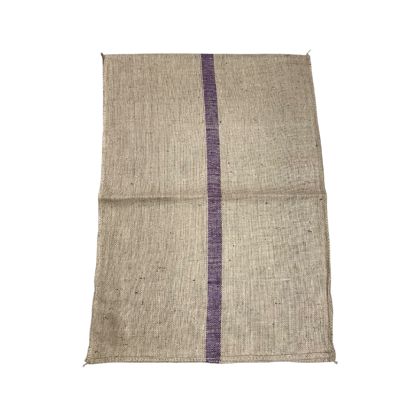 Hessian Bag Large Purple Stripe