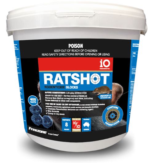 RatShot QuickShot Blocks Bait 2kg Blue