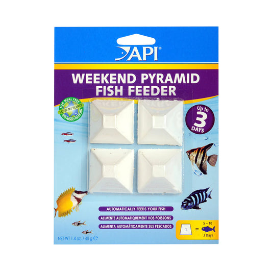 API weekend pyramid fish feeder (4pk)
