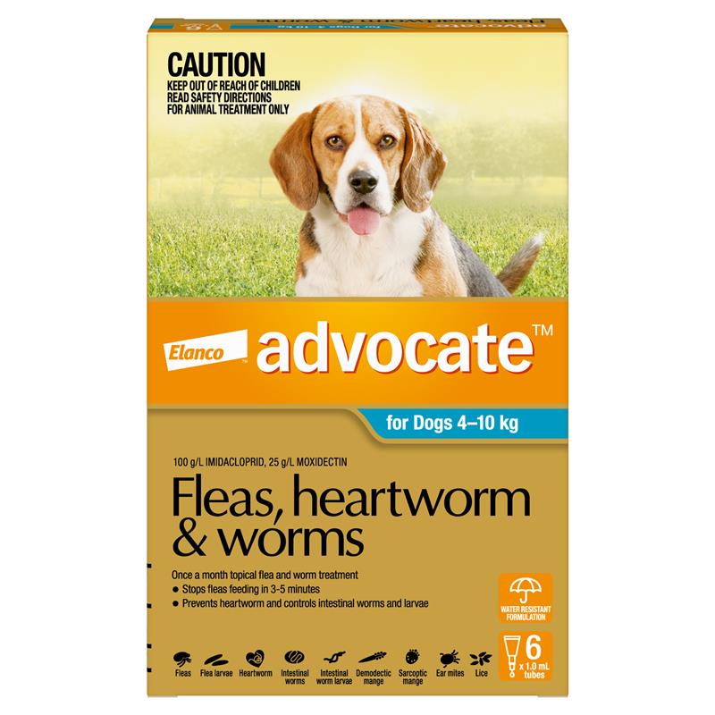 Advocate - Medium Dog 4-10kg 6 Pack