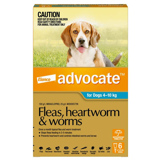 Advocate - Medium Dog 4-10kg 6 Pack