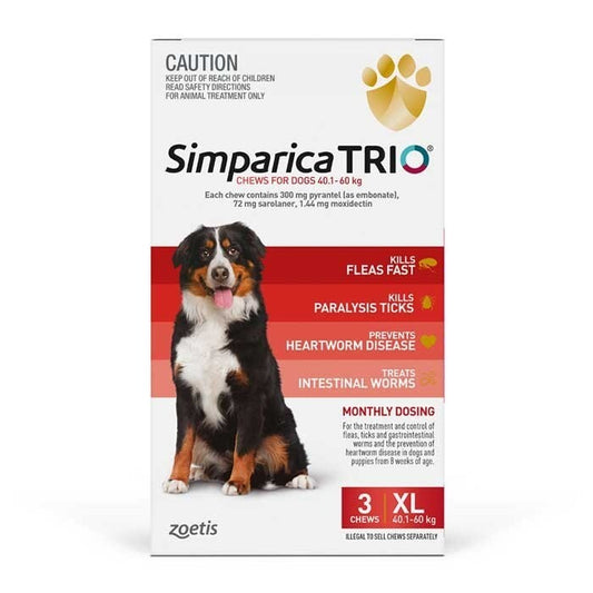 Simparica (3pk) RED 40.1 - 60kg