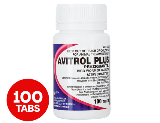 Fidos Avitrol plus Bird Wormer 100 Tablets