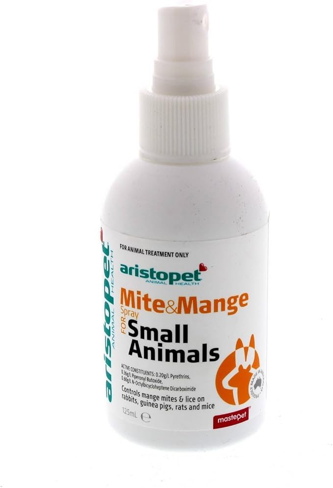 Aristopet Small Mite and Mange Spray White 125 ml