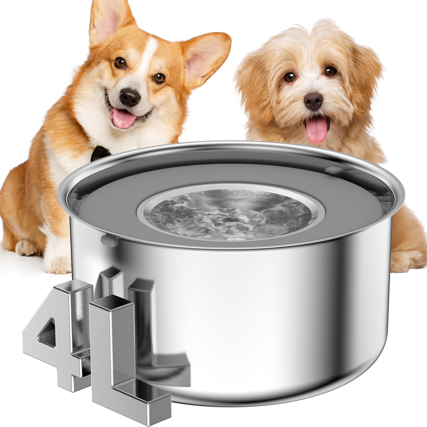 Stainless Steel Economy Pet Bowl 4.5l