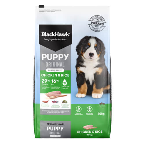 Black Hawk Puppy Large Breed Chicken & Rice Dry Dog Food 20kg