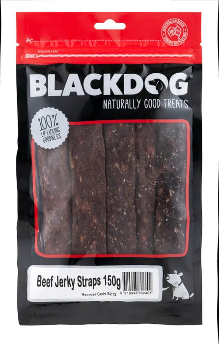 Blackdog Beef Jerky Straps 150g