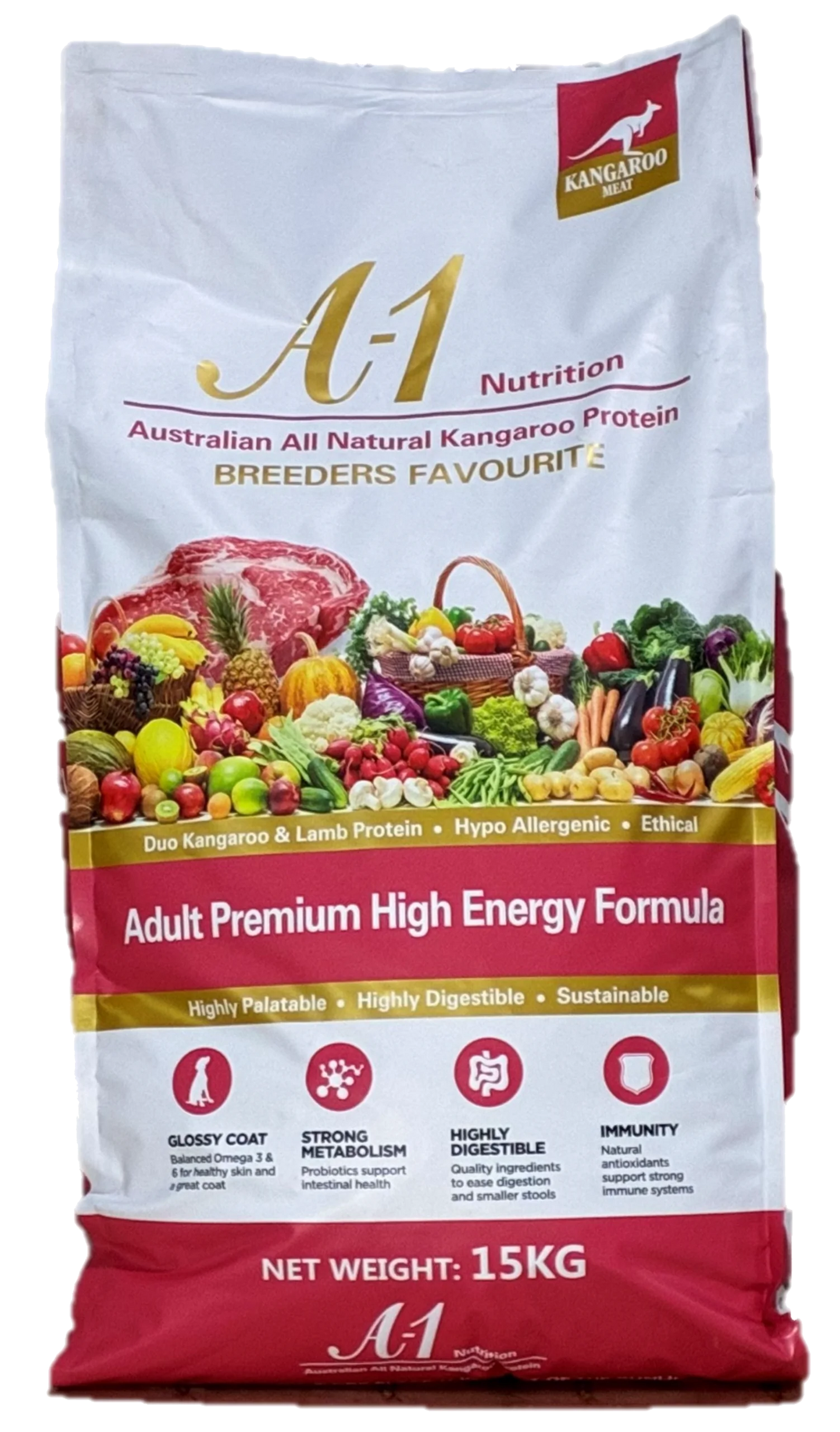 A-1 A LA Carte  HIGH ENERGY Kangaroo 15KG