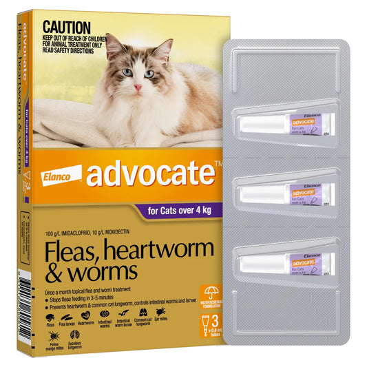 Advocate - Cat Large Purple Over 4kg 3 Pack