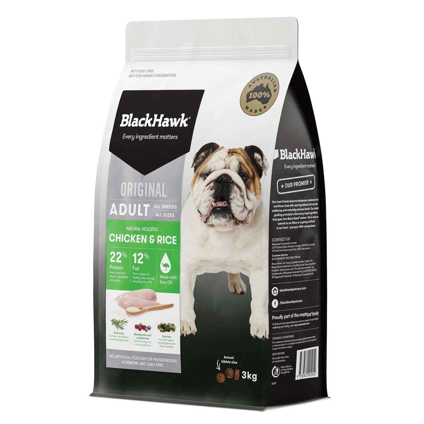 BlackHawk Adult Chicken & Rice 3kg