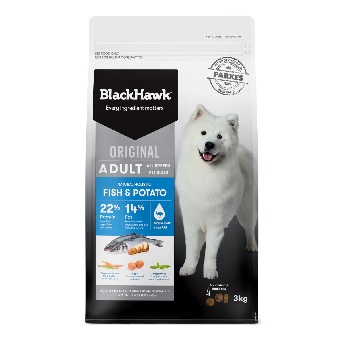 Black Hawk Adult Fish & Potato 3kg