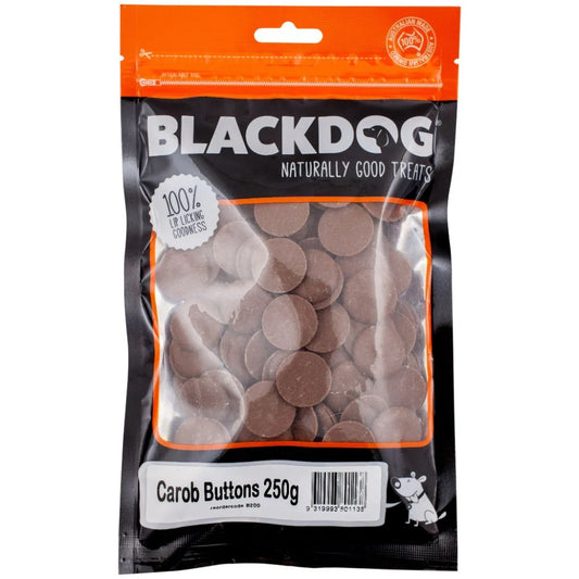 Blackdog Carob Buttons 250g