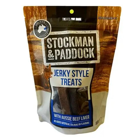 stockman & paddock aussie beef LIVER JERKEY 500g