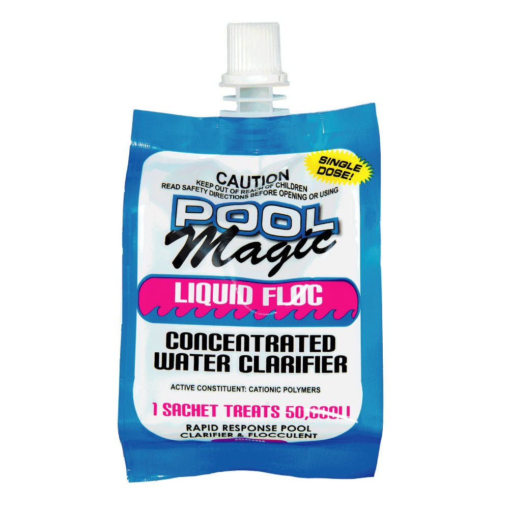 POOL MAGIC Liquid FLOC SACHETS  ( 24X150ml with spout)