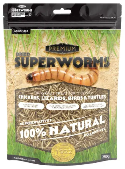 Dried superworms 250ml