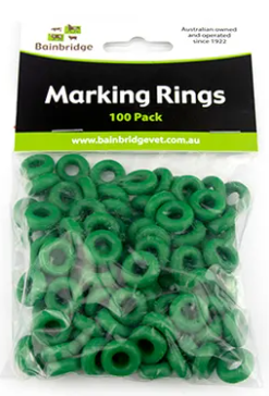 Marking rings green 100 pack