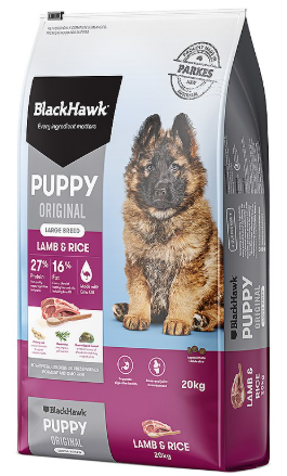 blackhawk LARGE breed PUPPY lamb/rice 20kg