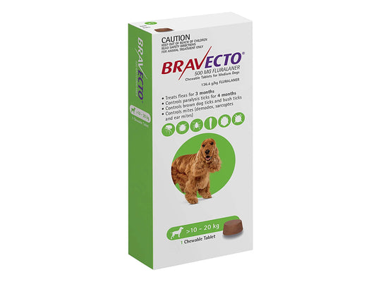 Bravecto Single Chew Dog 10-20kg