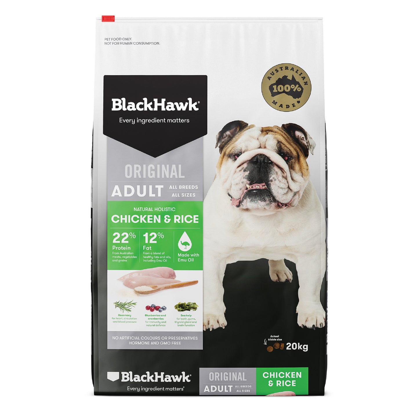 Black Hawk Adult Chicken and Rice 20kg