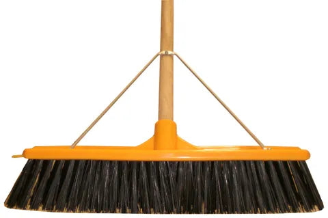 Broom Poly IND Mix 610mm Wooden Handle