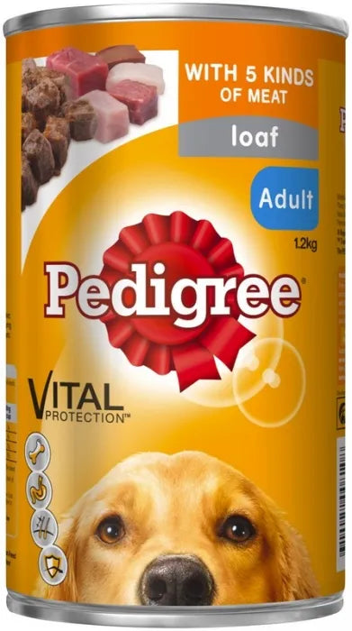 Pedigree - ADULT 5 Meats in 1 12x1.2kg Slab