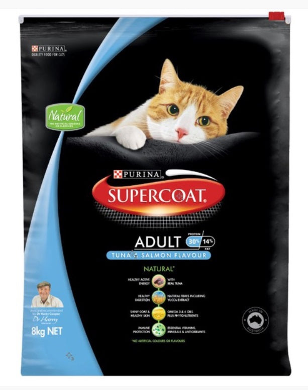 Supercoat Adult Cat Tuna 8Kg