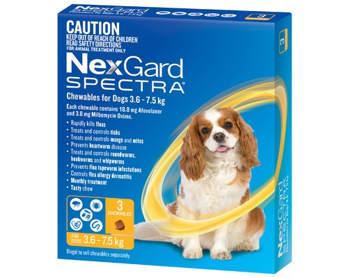 Nexgard Spectra 3.6-7.5kg 3pk