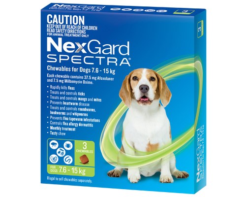 Nexgard Spectra 7.6-15kg 3pk