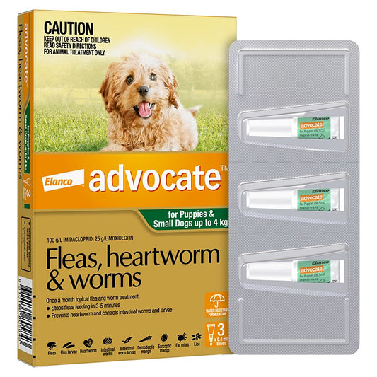 Advocate - Small Dogs & Puppies 0-4kg 3 Pack