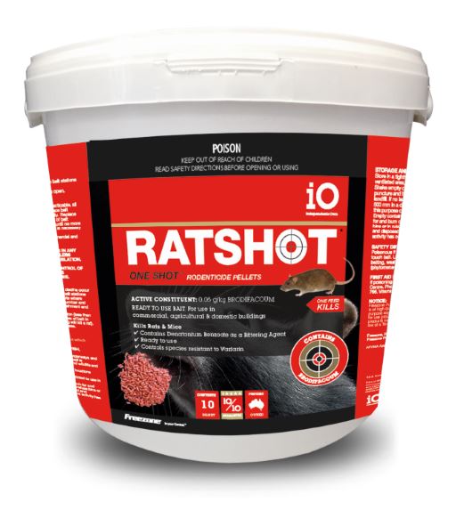 I.O RATSHOT FINAL KILL PELLET 1KG RED