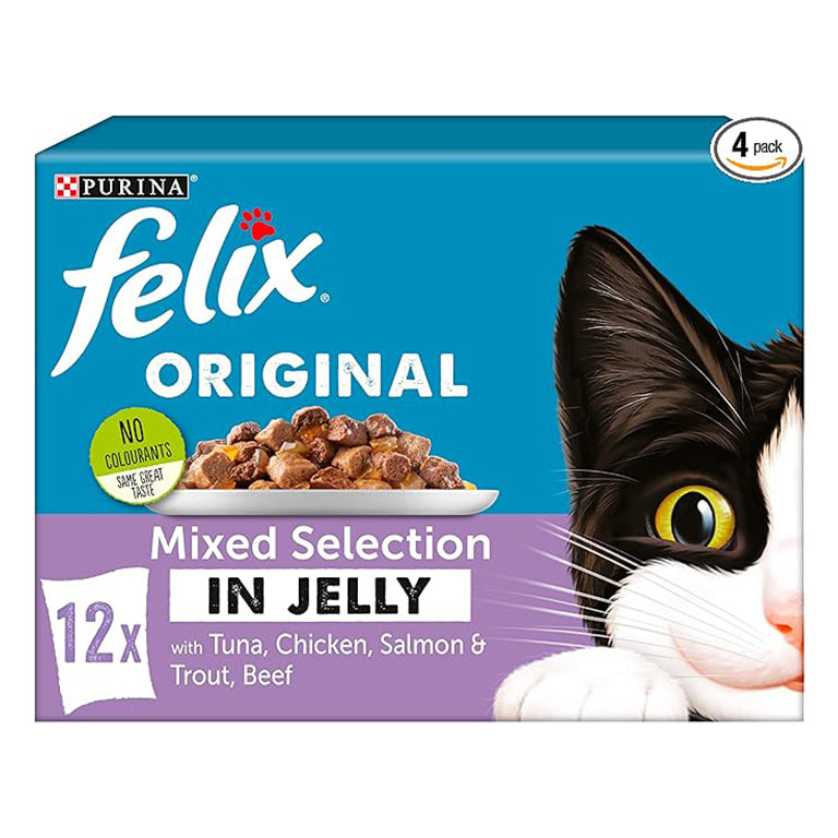 Felix Mixed Selection in Jelly Cat Food 12x85g