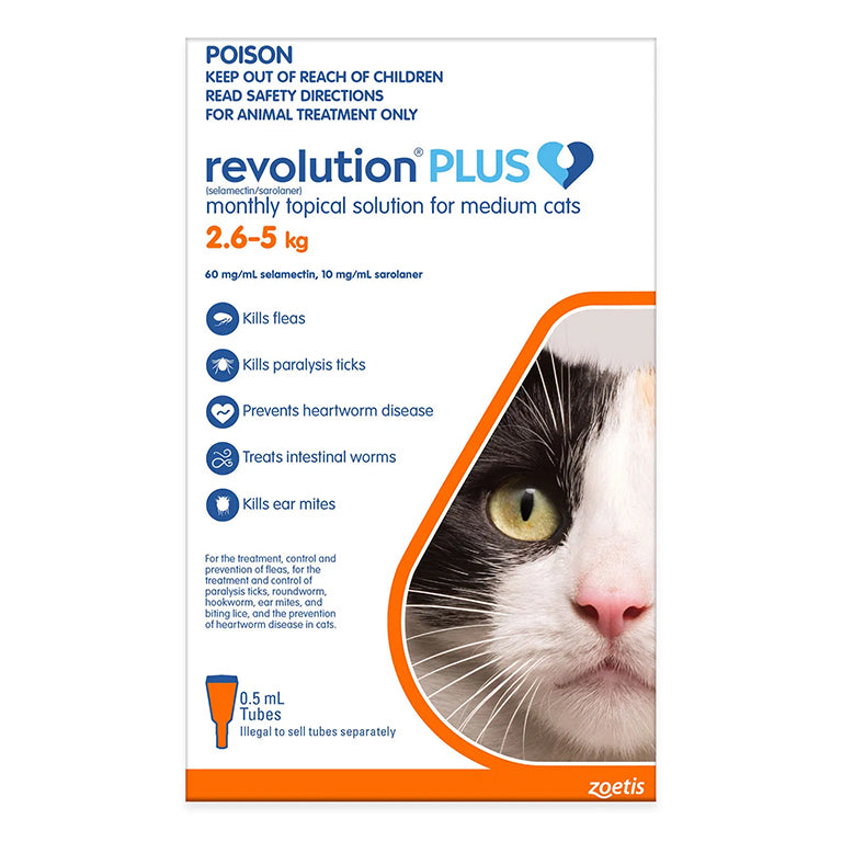 Revolution Plus 2.6-5kg 6 pack ORANGE