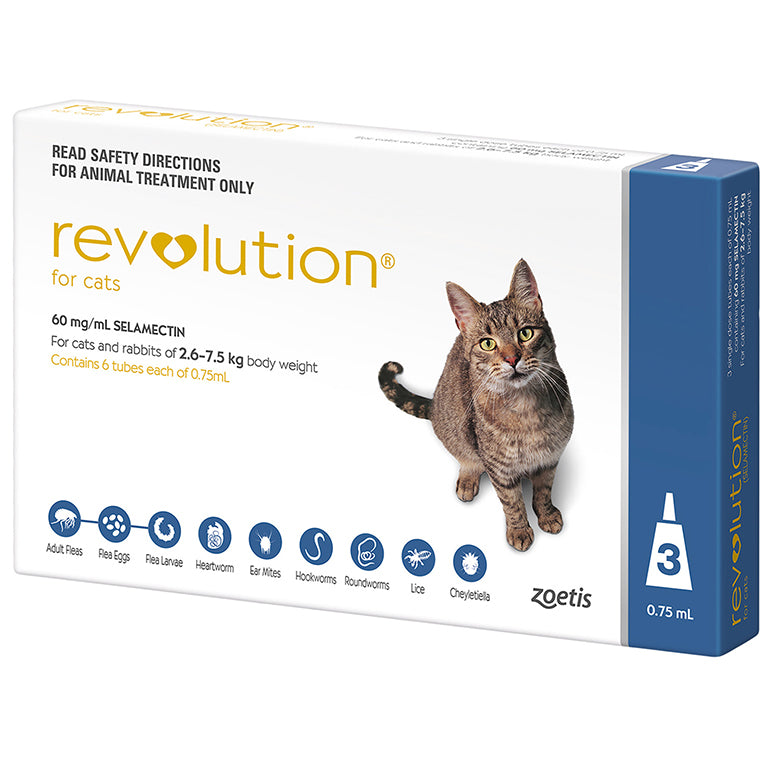 Revolution Cat 2.6-7.5kg 3pack BLUE