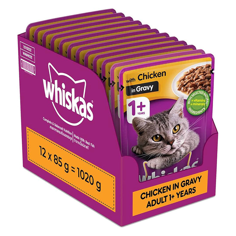 Whiskas - Chicken in Gravy Pouches 12x85g