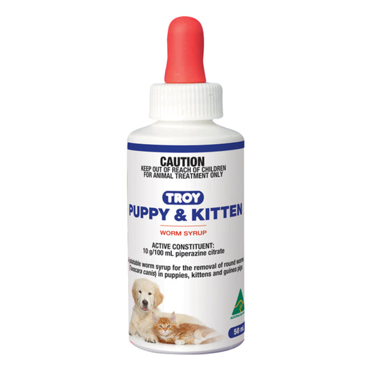 Troy - Puppies and Kittens Worming Syrup 50mL