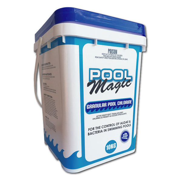 Pool Magic Granular Chlorine 70% 10KG – Silverdale Produce & Hire