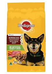 Pedigree WORKING DOG beef 20kg ON SALE